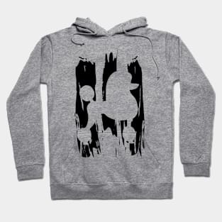 Poodle Painted On The Wall Hoodie